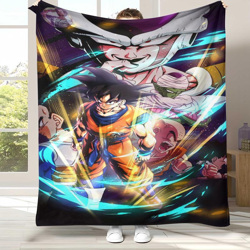 Аниме D-Dragon Ball Игра Мультфильм Фланелевое Одеяло, Ультра Мягкое Теплое Плюшевое Покрывало для Дома Спальни Кровати Дивана Офиса Кемпинга