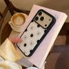 Корейский милый мишка в горошек для чехла мобильного телефона iPhone17Promax Apple 16 Эпоксидный конденсат воды 15 мультяшный