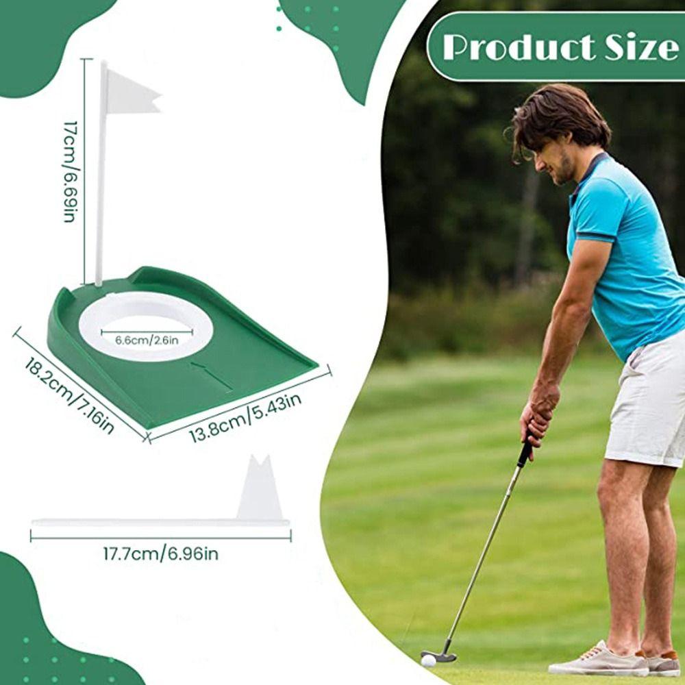 with Hole Flag Golf Putting Hole Cup Putting Cup Golf Putting Regulation Cup  Training Aids