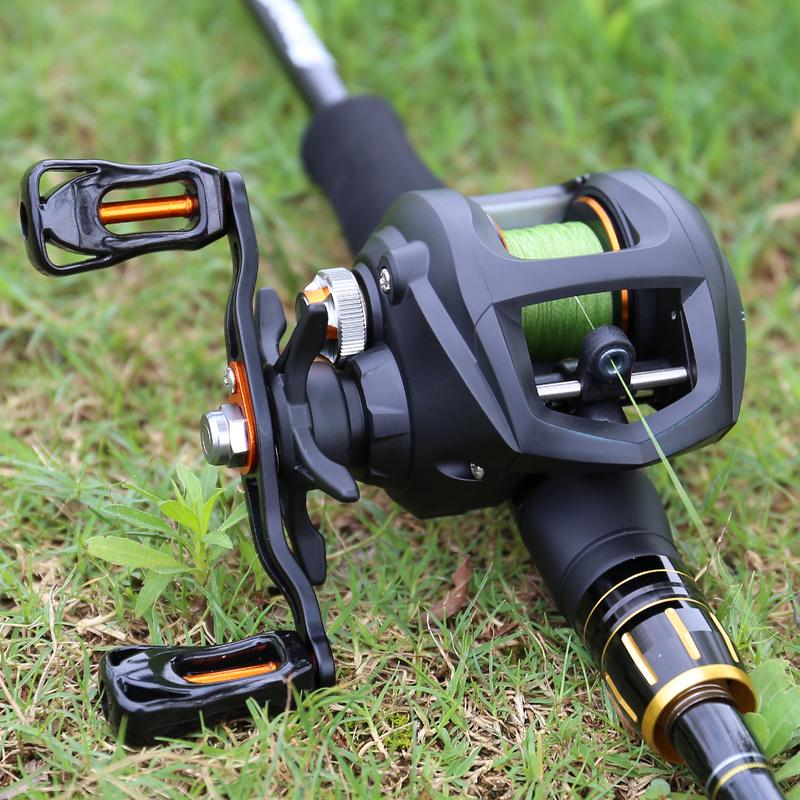 Рыболовные катушки для литья на приманку 10 + 1BB 6,3: 1 GR Литейная рыболовная катушка для путешествий Рыболовная катушка для приманки на окуня