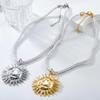 Bohemian Sunflower Pendant Necklace: European & American Style