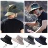 1Pc Sun Hat Bucket Cargo Safari Bush Boonie Summer Fishing Hat UPF 50+ for Men Women