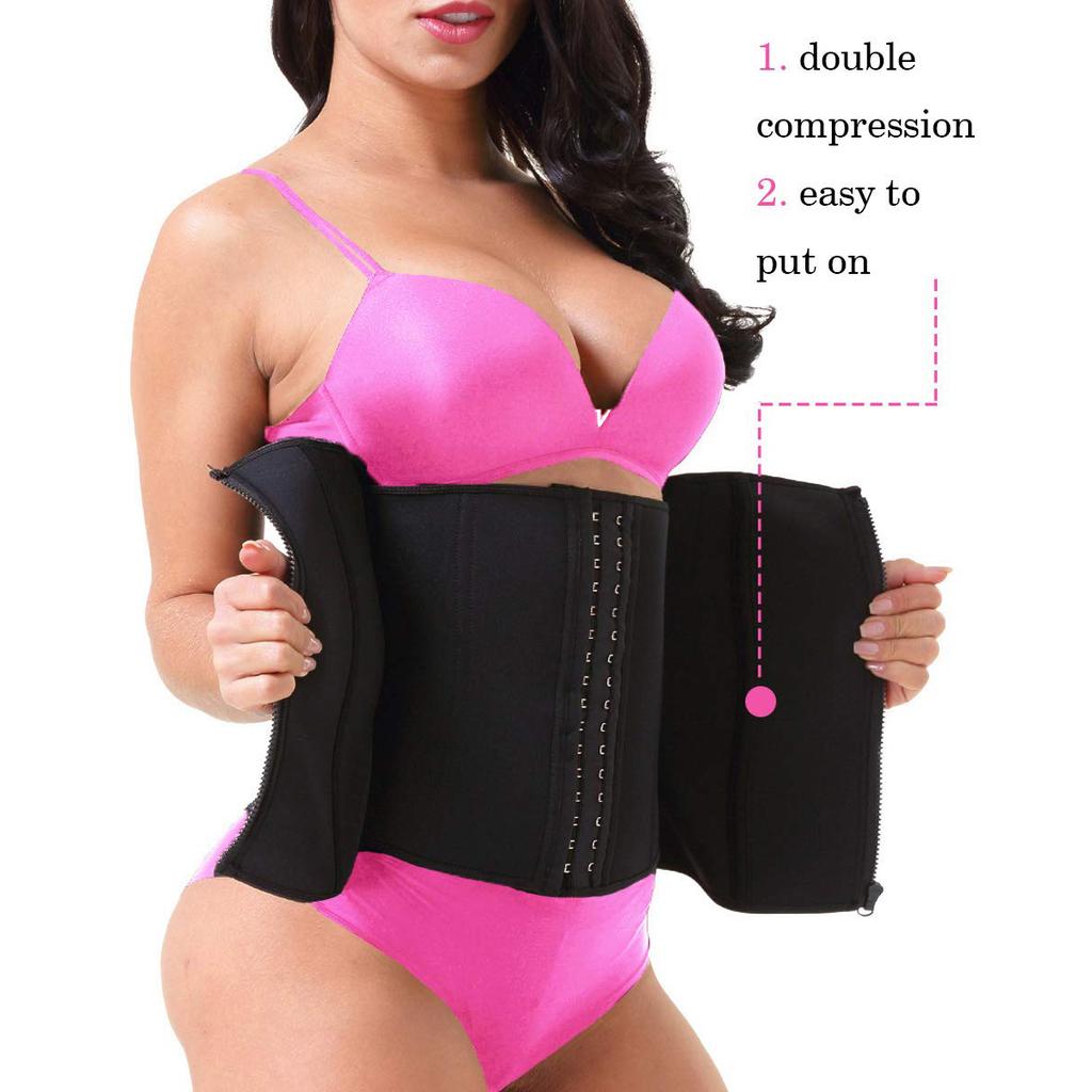 Women Waist Trainer Corsets Tummy Control Shapewear Sport Workout Girdle Slimming Body Shaper for Weight Loss Fat Burner Neoprene Sauna Sweat Belt