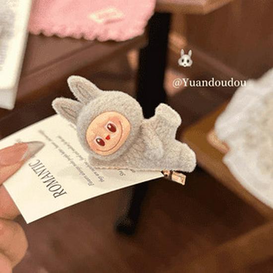 Милая мультяшная заколка-уточка Лабубу - Девичий аксессуар для боковых прядей для женщин и детей