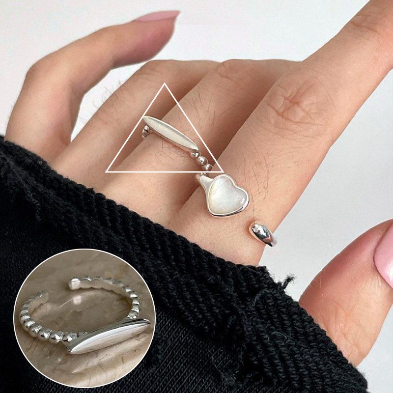 Винтажное посеребренное кольцо из серебра 925 пробы с жемчугом, открытое, для женщин