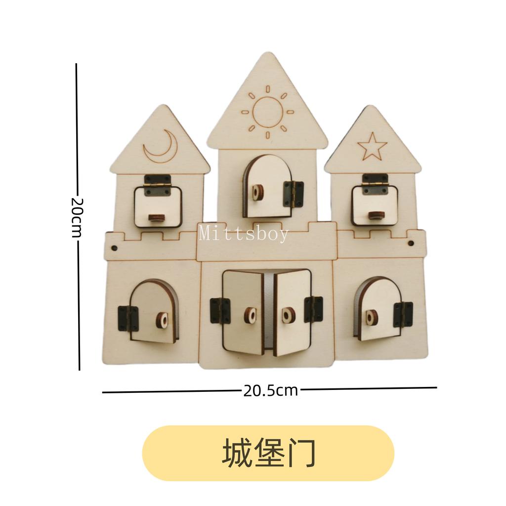 2024 Сделай сам Монтессори Бизиборд Аксессуары Деревянное Граффити Цифра Ранний Мяч Пайетки Вертолет Развивающая Игрушка Для Детей Подарок