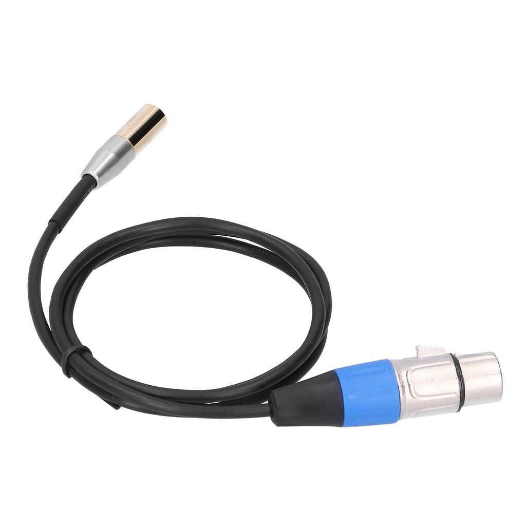 3Pin Audio Cable Mini Male to XLR Female Zinc Alloy Housing Copper Shell Line Supplies1Meter