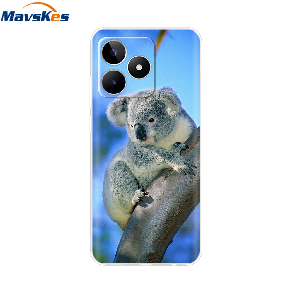 For OPPO Realme C53 C 53 Case Cover Clear Soft Silicone TPU Phone Case Coque For Realme C53 realmeC53 Back Cover Fundas Bumper