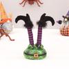 Halloween Decoration 11inch Witch Legs Spooky Party Props Crafts Supplies Leg Ornament