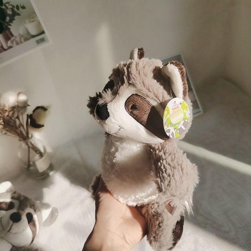 1PC 25cm Gray Raccoon Plush Toy Kawaii Cute Soft Stuffed Animals Doll Pillow For Girls Children Kids Baby Girl Birthday Gift
