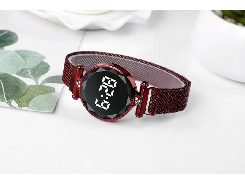 Женские стразы LED Магнитные Модные часы