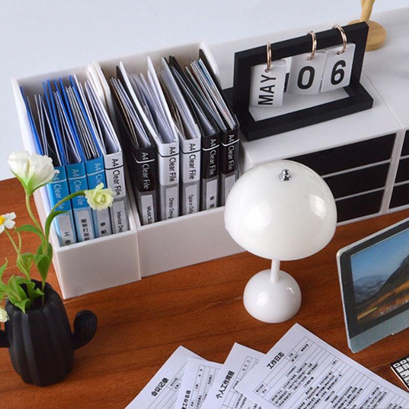 Аксессуары для кукольного домика Мини-доска для записей Зажим для блокнота Папка для файлов Канцелярская доска Игрушки Офисный стол Моделирование Папка Модель