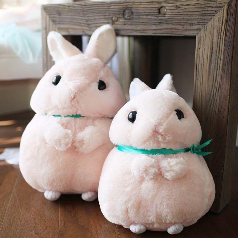 Charming Cute Kids Baby Plush Soft Bunny Pink White Rabbit Doll Ideal For Gift Giving