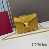 Rhinestone Underarm Bag Quilted Chain Shoulder Small Rivet Envelope Women