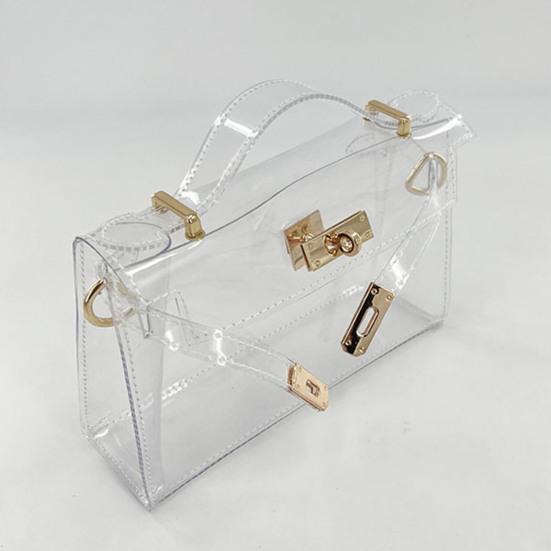 Женская сумка через плечо Стильная прочная прозрачная сумка Элегантный модный кошелек для концертного спортивного мероприятия