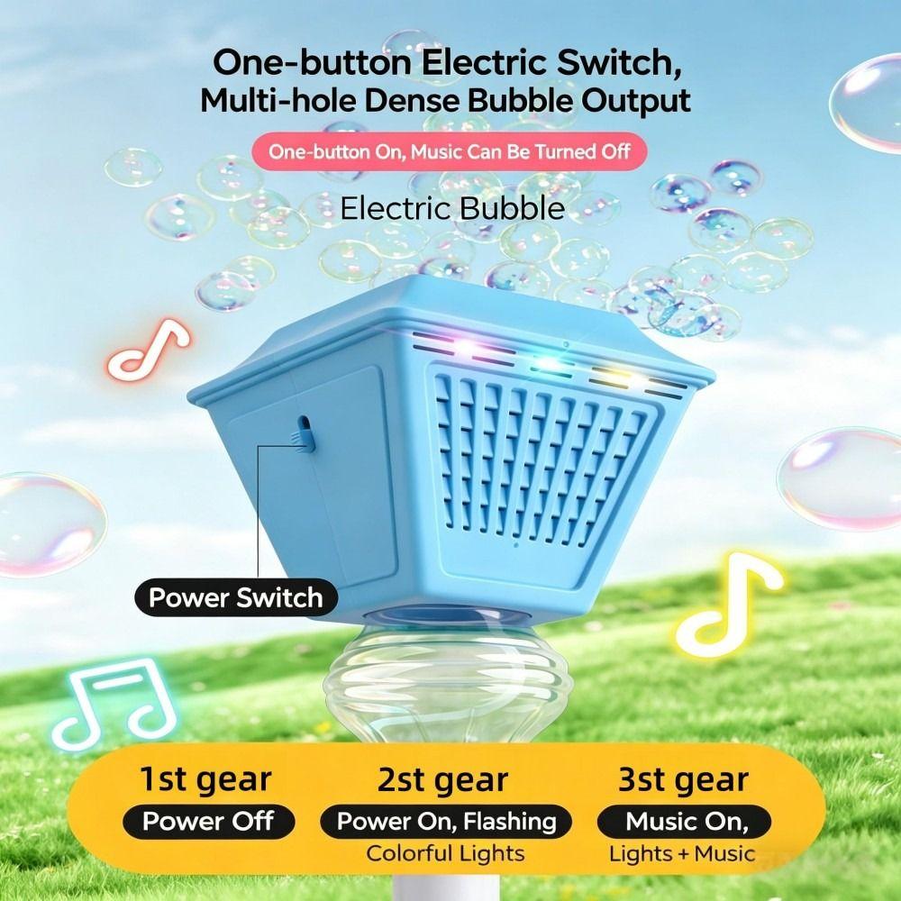 Adjustable Heights Kids Streetlight Bubble Machine Standing Bubble Maker Outdoor Party