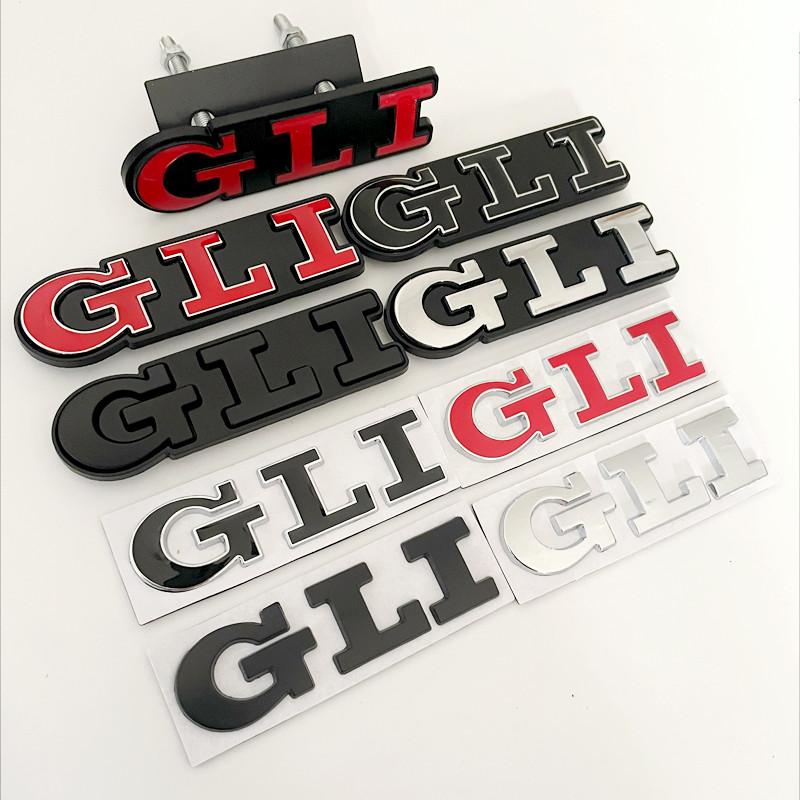 OPQ1 2026 Hot VOLKSWAGEN 3D Metal Car Letters Rear Trunk Front Grill GLI Logo Badge For Golf Bora VW Jetta MK4 MK5 MK6 MK7 GLI Emblem