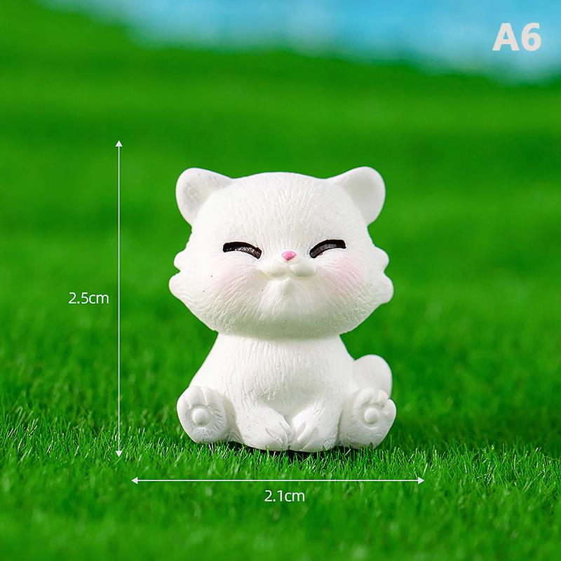 Миниатюрные фигурки животных, маленькая кошка, поделки из смолы, дом, микро-Сказочный сад, аксессуары «сделай сам», креативное украшение для дома, автомобиля