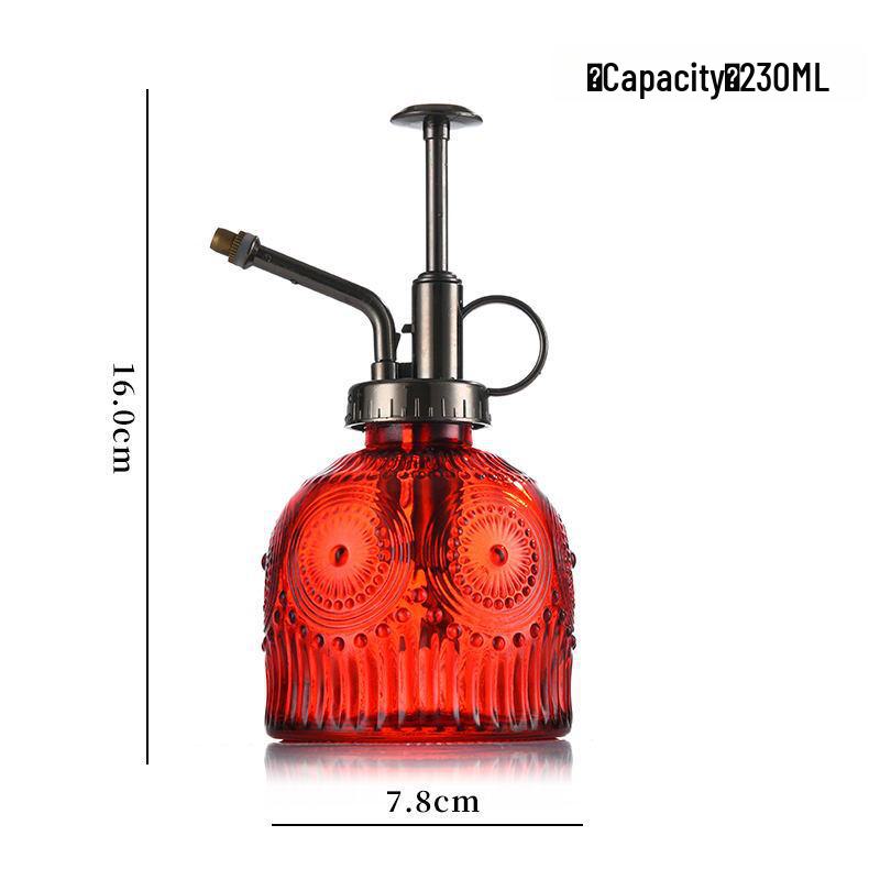 Embossed Glass Watering Sprayer for Home and Garden Decor