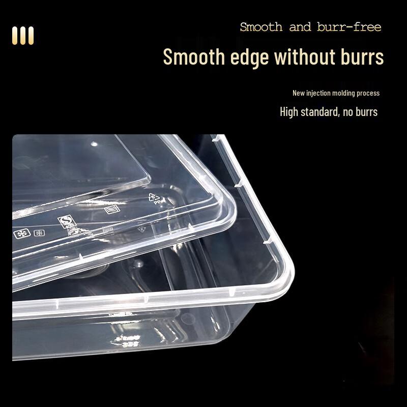 1500ml Disposable Rectangular Microwaveable Food Container