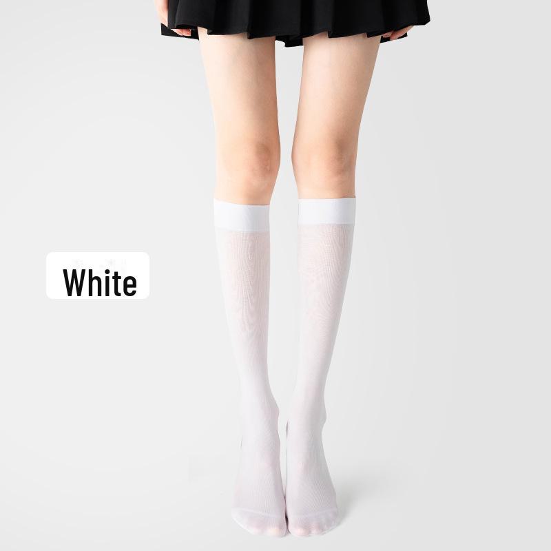 Ультратонкие телесные колготки-чулки против затяжек для женщин - Прозрачные весенне-летние чулки