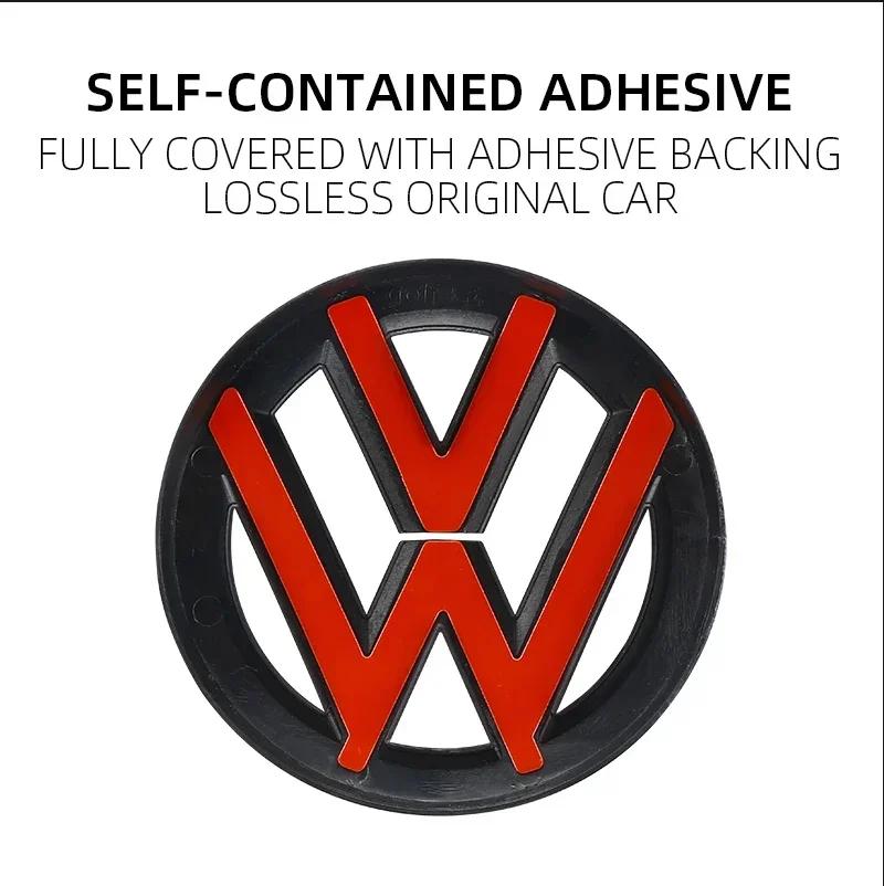 Volkswagen Front Grill Emblem Rear Trunk Badge Lid Cover logo For VW POLO GOLF 5 6 7 7.5 8 MK7 MK7.5 MK8 Scirocco accessoriesSZ5