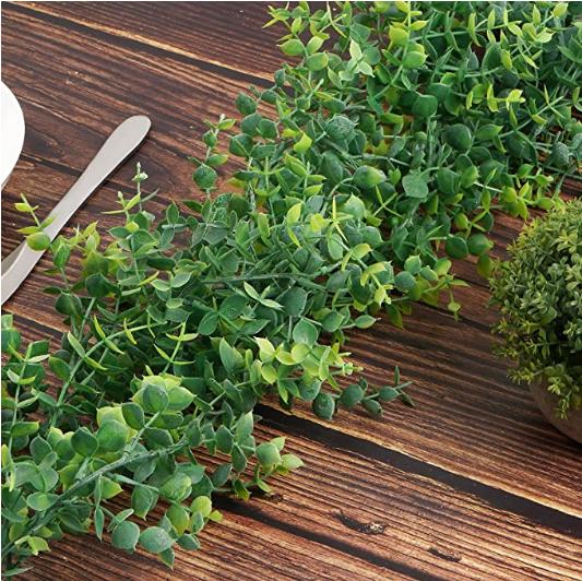 Искусственный эвкалипт, гирлянда из ротанга, сделай сам, свадебная арка, настенное украшение для дома, сада, плющ, висящие зеленые искусственные растения ZPG