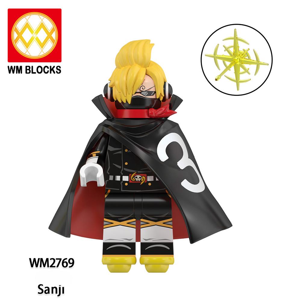 WM6189 персонажи мультфильма, строительные блоки, аниме, экшн-фигурки, аксессуары, модель, кирпичи, игрушки для детей