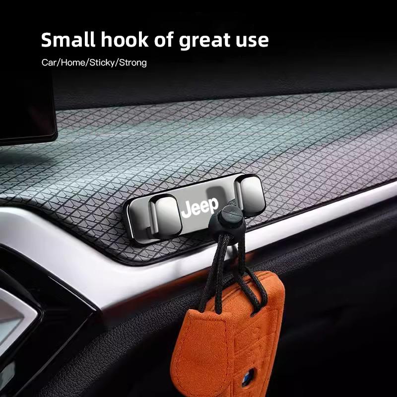 Adjustable Car Rear Headrest Hook Holder Auto Accessory For Jeep Grand Cherokee Wrangler JK Gladiator Compass Renegade Wagoneer
