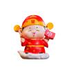 Blessing Mini God of Wealth Figurine Resin Lucky New Year Statue  Home Office Accessories