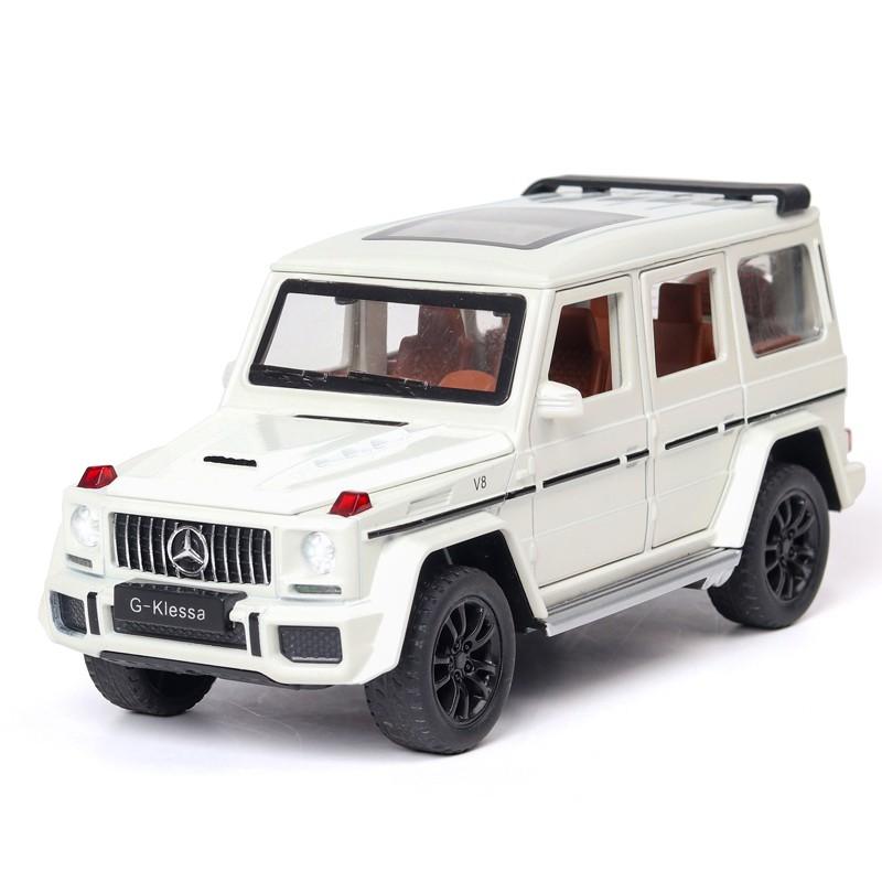 РУМ1:Масштаб 32 Модель автомобиля Mercedes Benz G63 из сплава Световой и звуковой эффект Литая модель автомобиля Игрушки для мальчиков Игрушки для детей Подарок для мальчиков Машина для мальчиков
