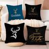 The GGlenfiddichS Cushion Cover Natural Linen Organic Fabric DoubleSided Printing Sofa Home Decor Breathable Bed Pillow