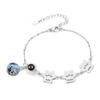 Personalized Name Picture Bracelet Custom Dog Paw Projection Names Bracelets Photo Bracelet Pet Dog Cat Memorial Gifts for Women