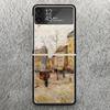 Van Gogh oil Art Painting Print Case For Samsung Galaxy Z Flip 3 4 5 6 7 5G Phone Shell Flip7 Flip6 Flip5 Flip4 Flip3 Pattern Co