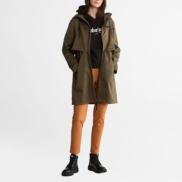 Timberland Свободный крой с капюшоном с принтом новогоднего логотипа, женские толстовки с капюшоном, черный цвет A42B2-001