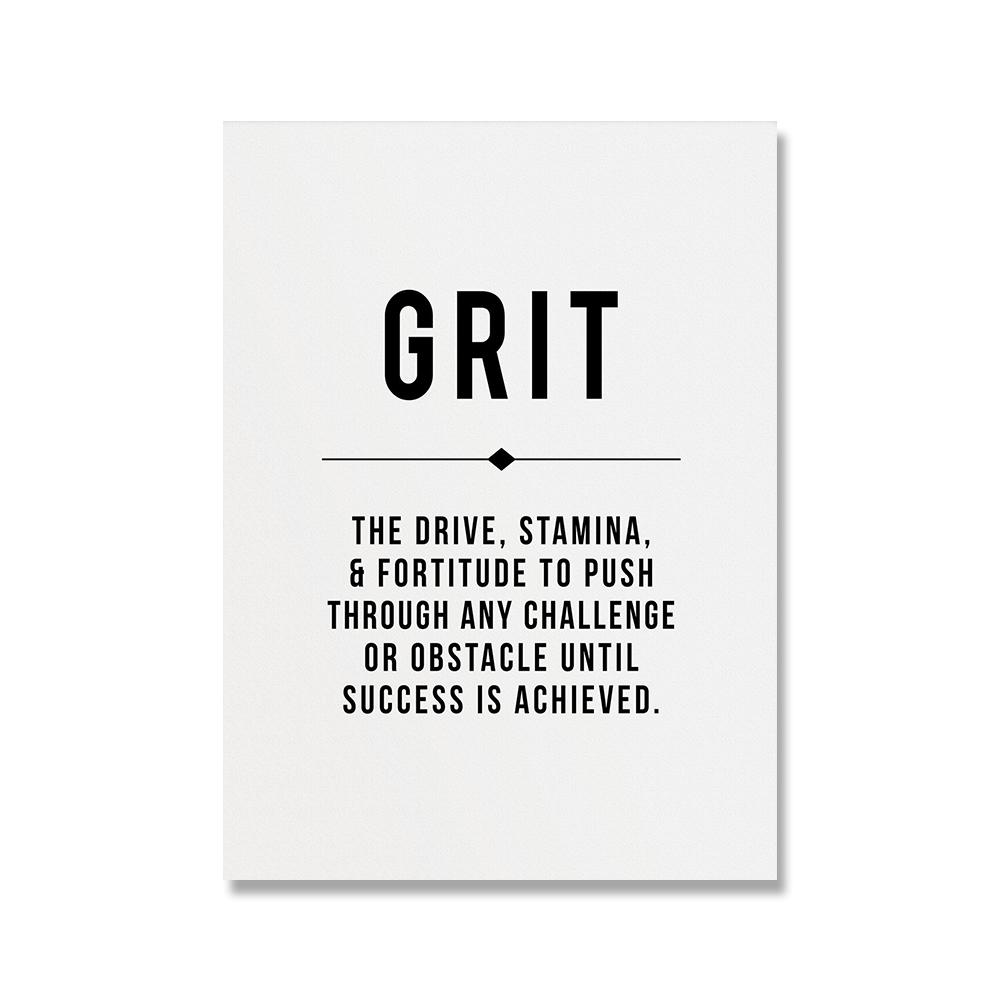 Grind Hustle Talent Grit Motivational Poster and Print Office Decor Modern Art Entrepreneur Motivation Canvas Painting Pictures No Frame