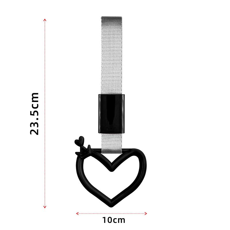 Цветной автомобильный буксировочный ремень Tsurikawa Ring Heart JDM Train Bus Handle Strap Styling Drift Charm Strap Auto Accessories