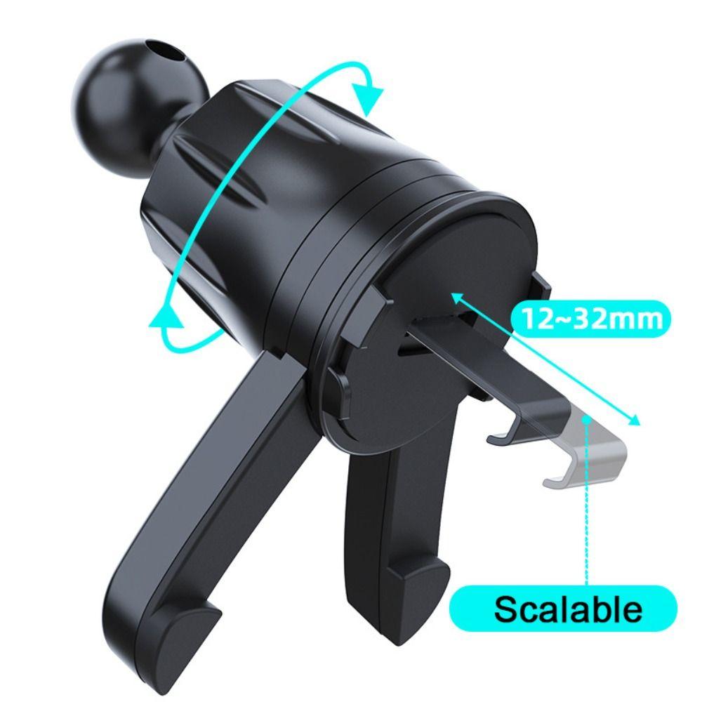 Adjustable Car Air Vent Clip Mount 17mm Ball Head Base Phone Holder Clamp Phone Stand Clip