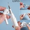 Щетка для чистки наушников 1/2 шт. для Air-pods, Air-pods Pro 1 2 Портативный беспроводной чехол для наушников 3 в 1, набор инструментов для чистки, щетка для чистки