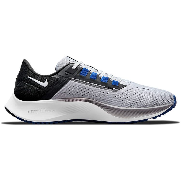 Nike Air Zoom Pegasus 38 Wolf Grey Мужские кроссовки Черные Hyper-Royal White CW7356-006
