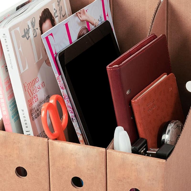 8 шт. картонных держателей для журналов, коробка для хранения журналов, стойка для документов, настольный органайзер для файлов для школы, офиса, дома