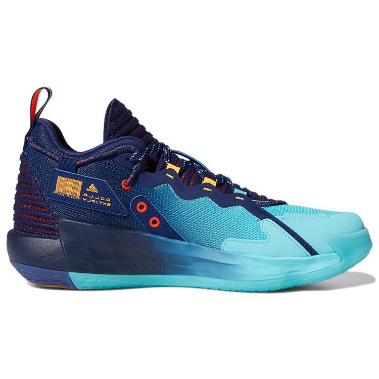 Adidas Dame 7 EXTPLY GCA Dark Blue Men Sneakers Pulse-Aqua Solar-Red GV9878