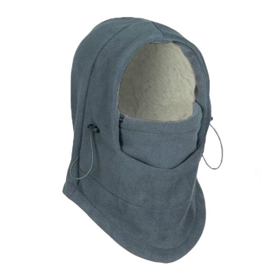 Женская зимняя шапка-балаклава со встроенным шарфом, толстая, теплая, Polar, двухслойная, ветрозащитная, регулируемая, полная защита, для холодной погоды, для велоспорта, катания на лыжах