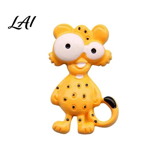 Lion Refrigerator Magnet Cartoon Animal Magnet Big Eyes Shape Fridge Shaped Magnets Memo Notes Photo Holder Gift for Lovers Monkey