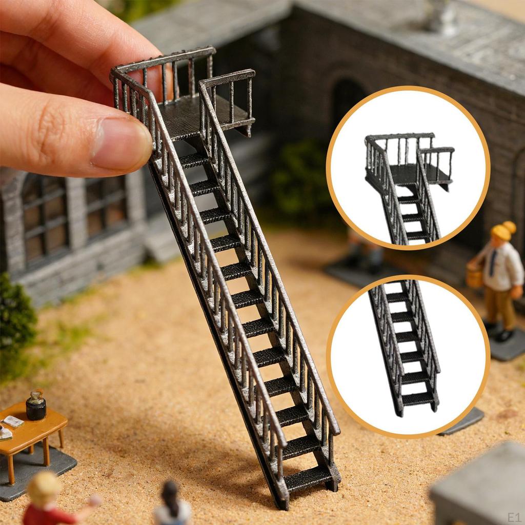1/64 Staircase Model Display Stand Accessories,Small Decorations DIY ,Miniature Stairs for Home