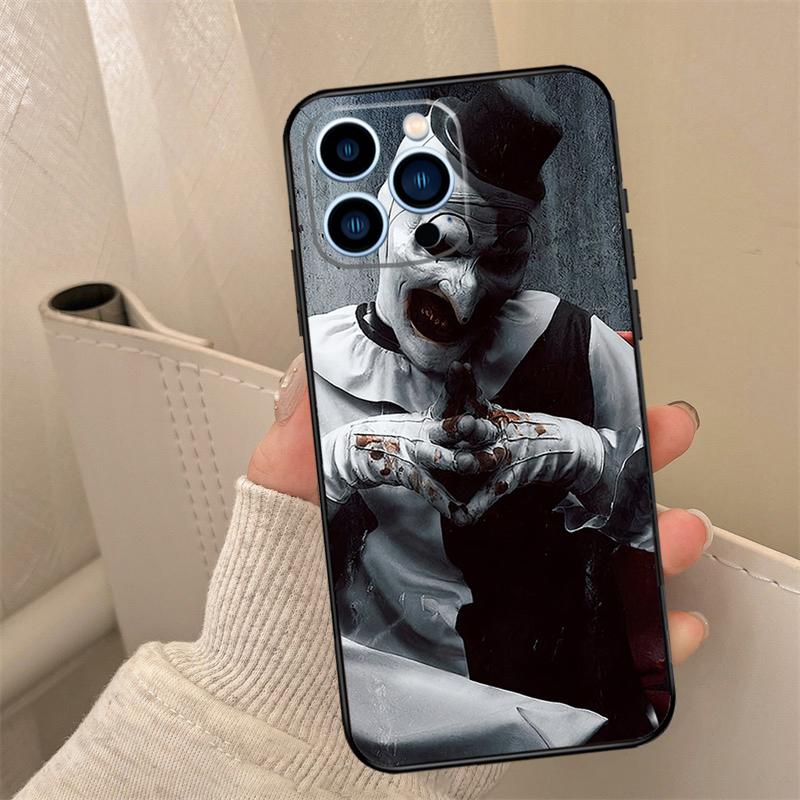 Чехол для телефона Terrifier для iPhone 17 16 15 13 11 12 14 Pro Max mini 15 16 Plus 16e 17 Air Cover Coque
