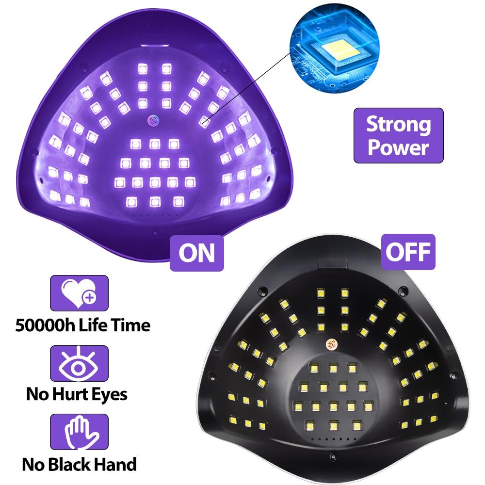 SUN X7 Max All Gel Nail Lamp Auto 57LED UV Lamp Мощная быстросохнущая сушилка для ногтей Профессиональная лампа для сушки ногтей