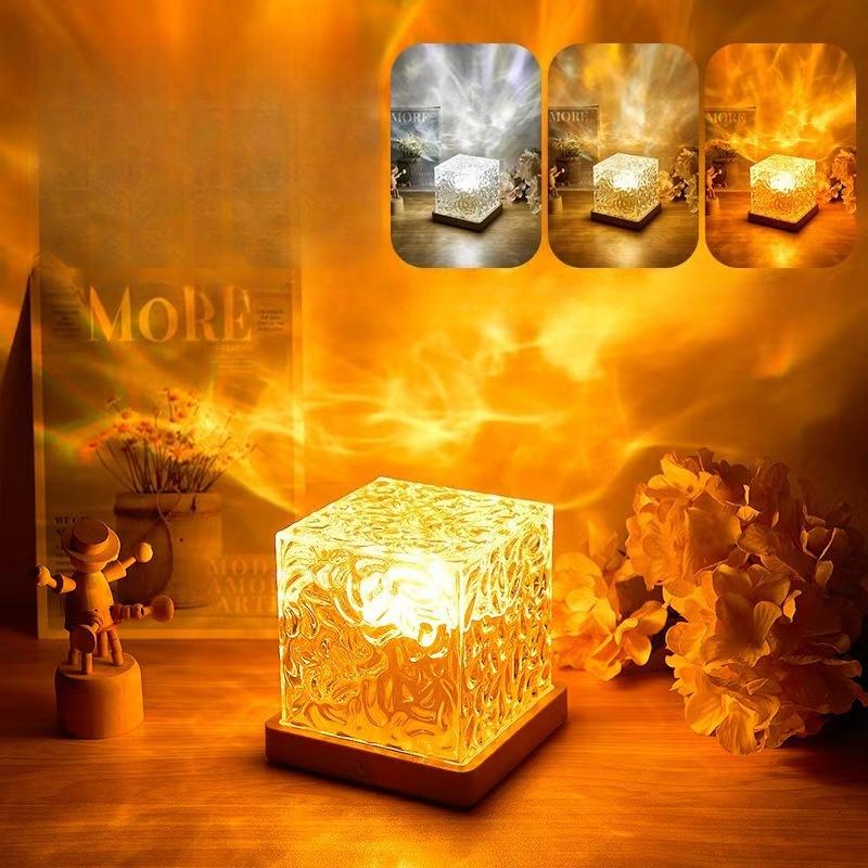 Rotating Water Ripple Night Light, Ambient Light, Starry Sky Projector Light