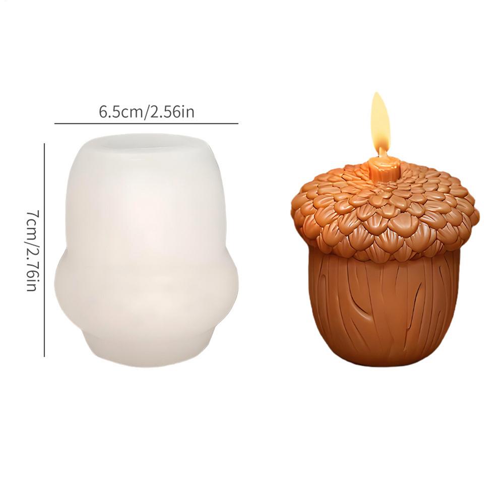 Pine Cone Silicone Candle Molds Reusable Christmas Candle Making Molds Wax Resin Casting Molds Craft Supplies DIY Baking Decor