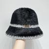Autumn and Winter Women's Striped Hat Women's Fisherman Hat Versatile and Fashionable Knitted Fisherman Hat